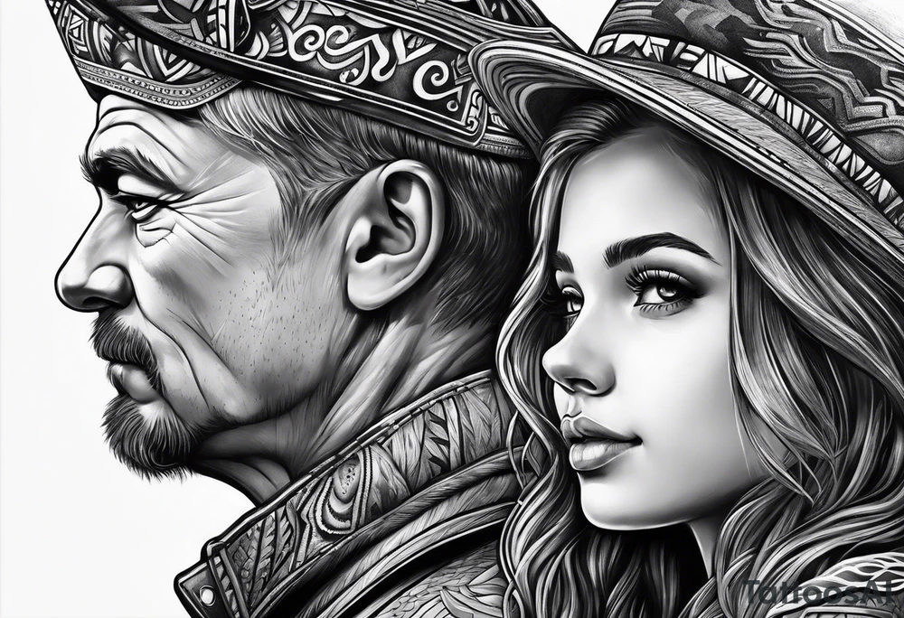 Father daughter Forrest tattoo idea