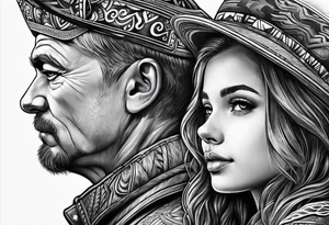 Father daughter Forrest tattoo idea