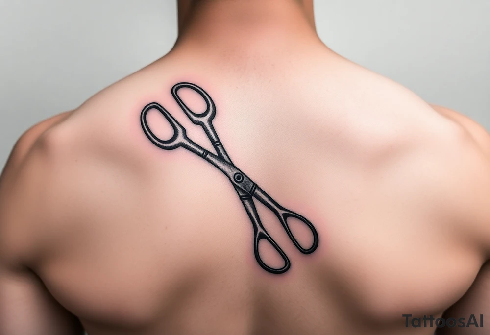 scissors cutting sperm tattoo idea