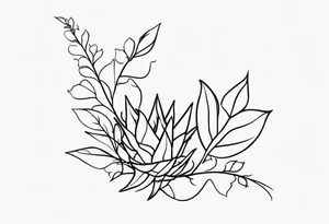 Spiky Vine tattoo idea