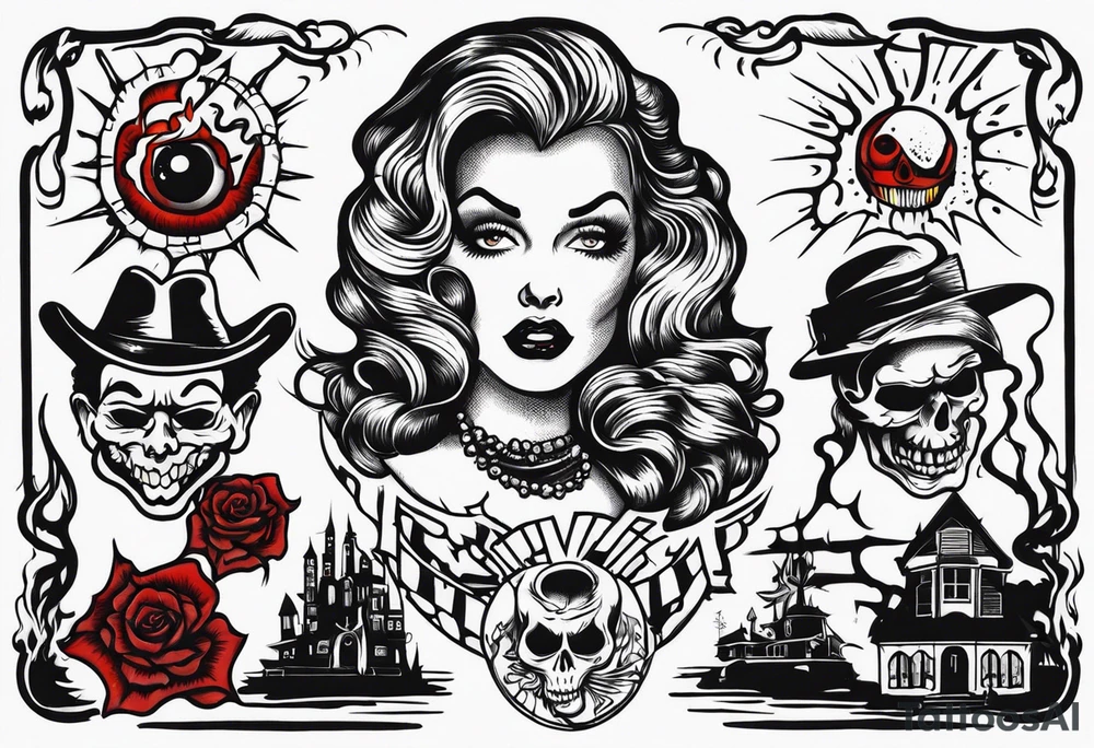 1940's Hollywood horror tattoo idea