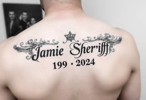 Memorial tattoo for dad 
Jamie Sheriff
1959-2024 tattoo idea