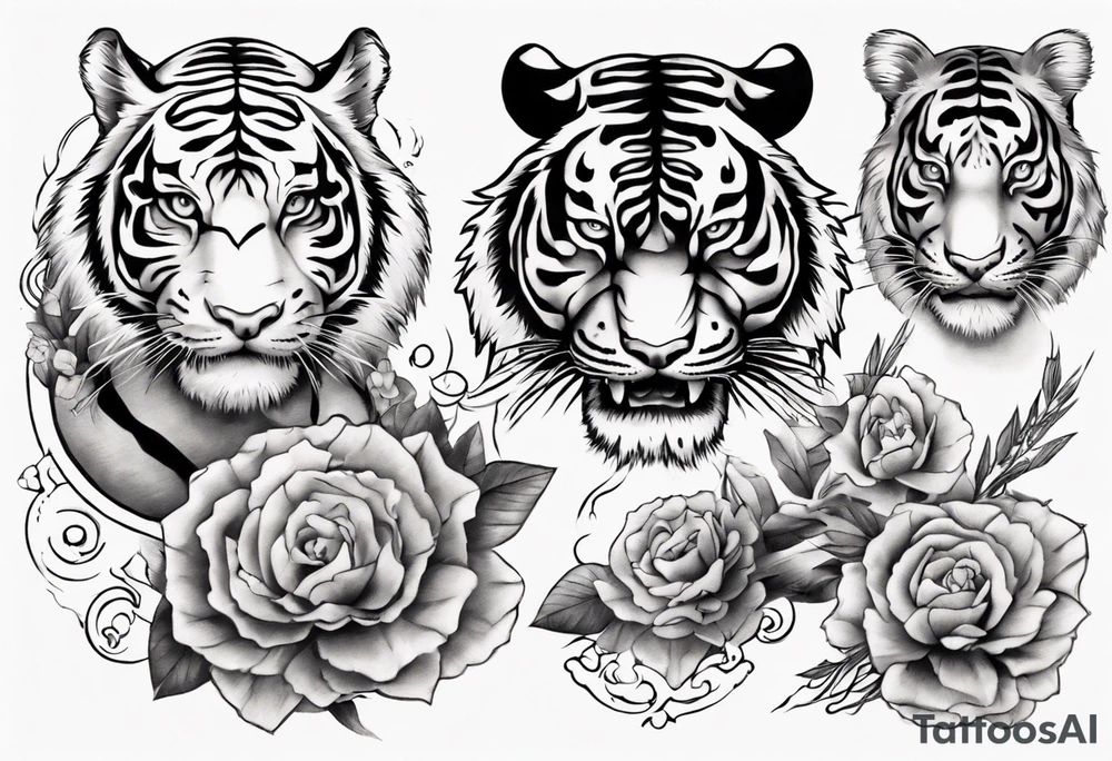 Electricity Tiger forearm tattoo tattoo idea