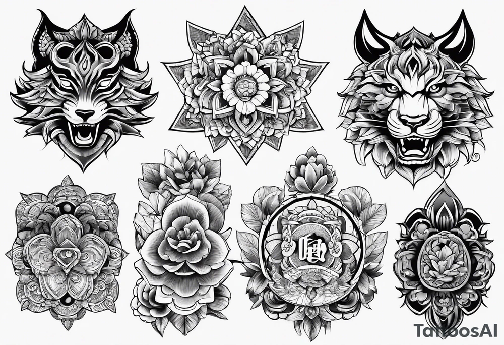 bau cua tattoo idea