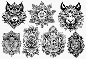 bau cua tattoo idea