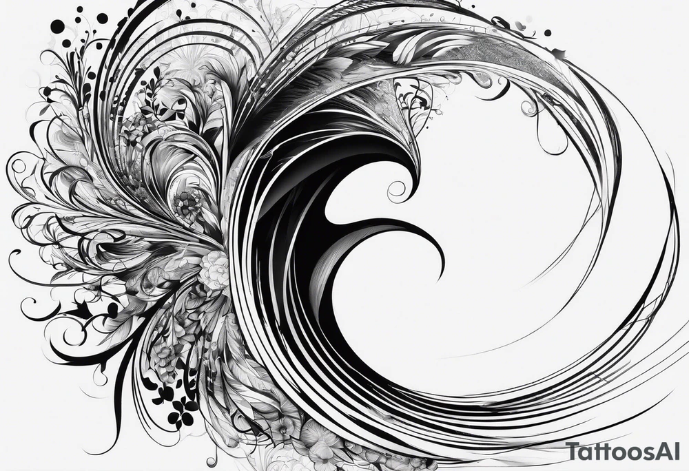 electromagnetic wave, diffraction phenomena, physics tattoo idea