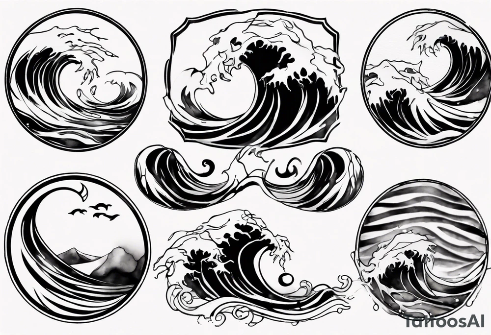 Waves tattoo idea