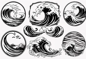 Waves tattoo idea