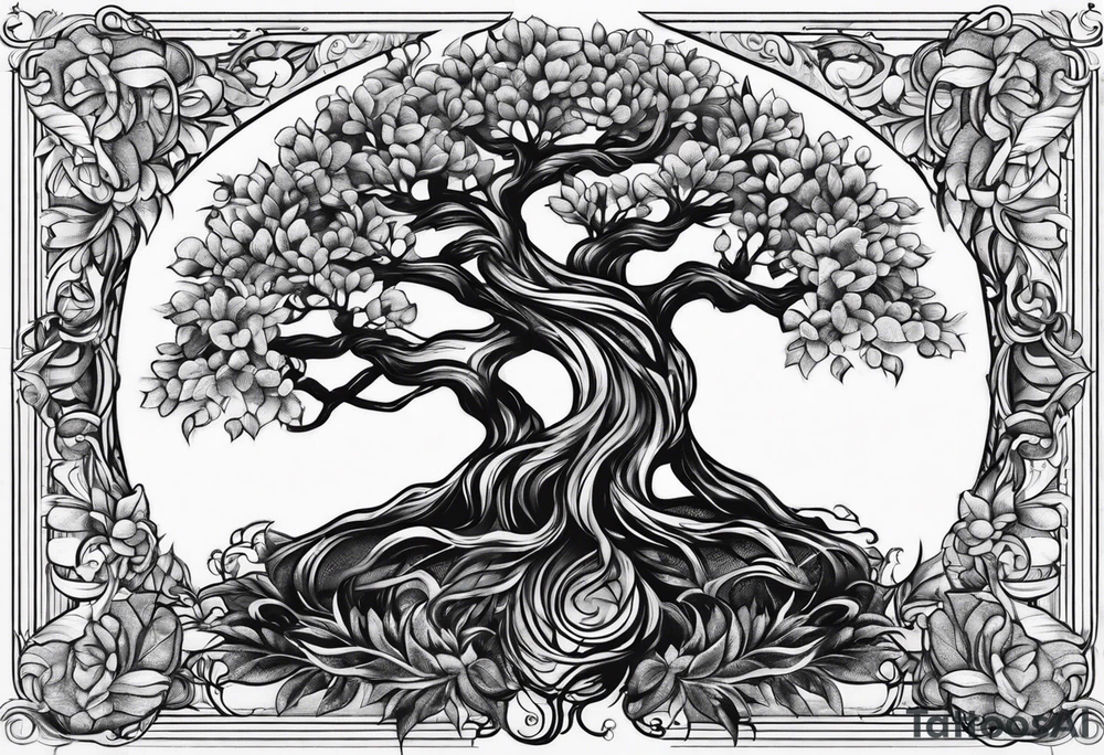 Family tree tattoo idea