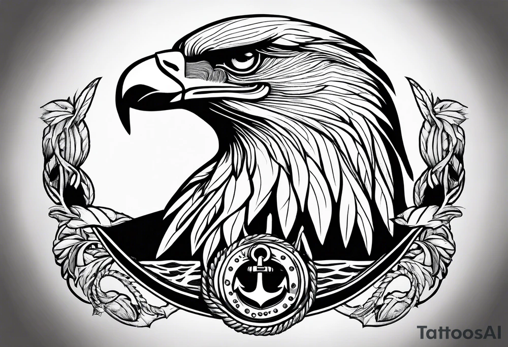 Eagle goble and anchor tattoo idea