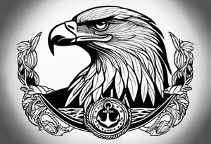 Eagle goble and anchor tattoo idea