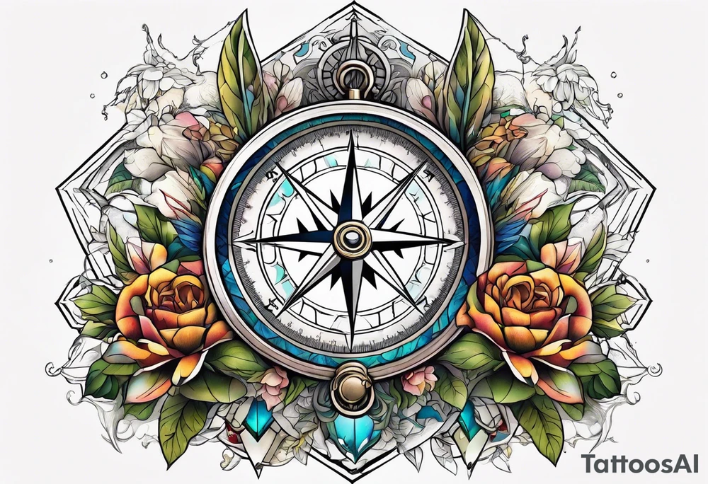 Compass wonderland  dead 
rabbit tattoo idea