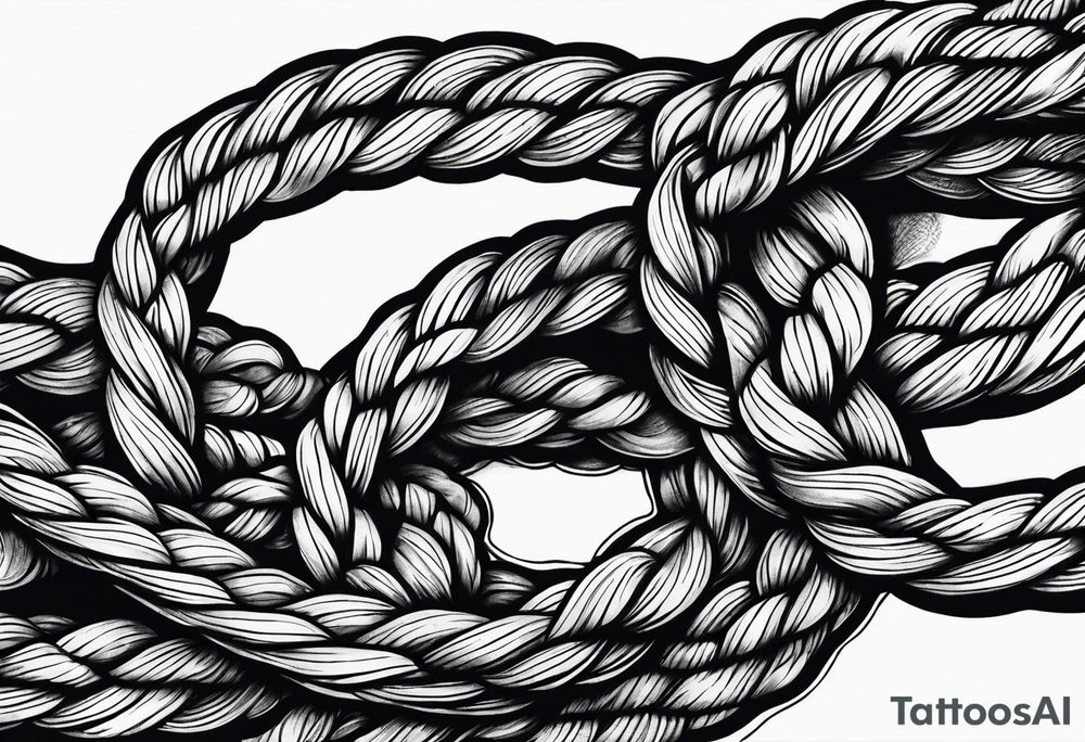 Sea ropes tattoo idea