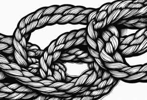 Sea ropes tattoo idea