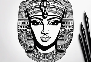 Cleopatra knowledge tattoo idea