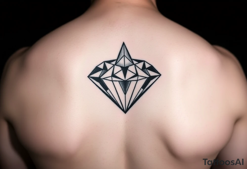 Melted diamond tattoo idea