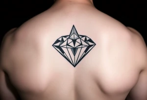 Melted diamond tattoo idea