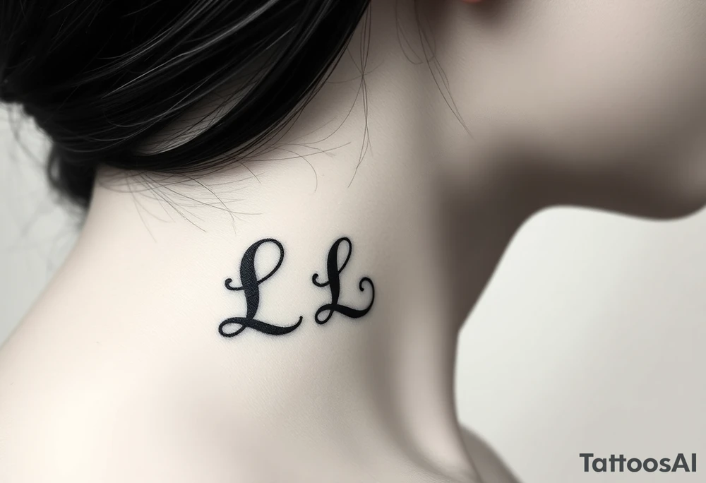 Nail claw marks beside the initials lrs tattoo idea