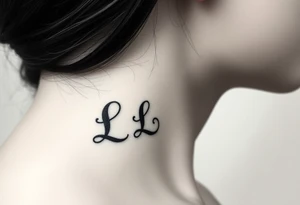 Nail claw marks beside the initials lrs tattoo idea