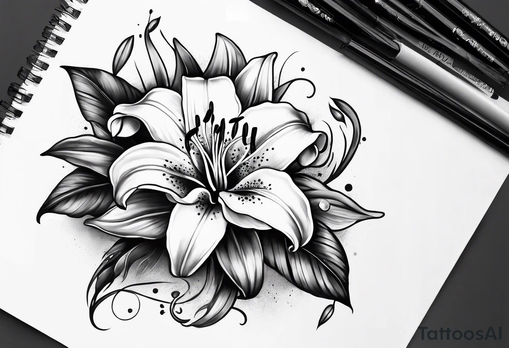 Lily tattoo idea