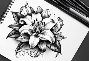 Lily tattoo idea