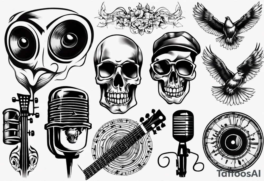 music tattoo idea
