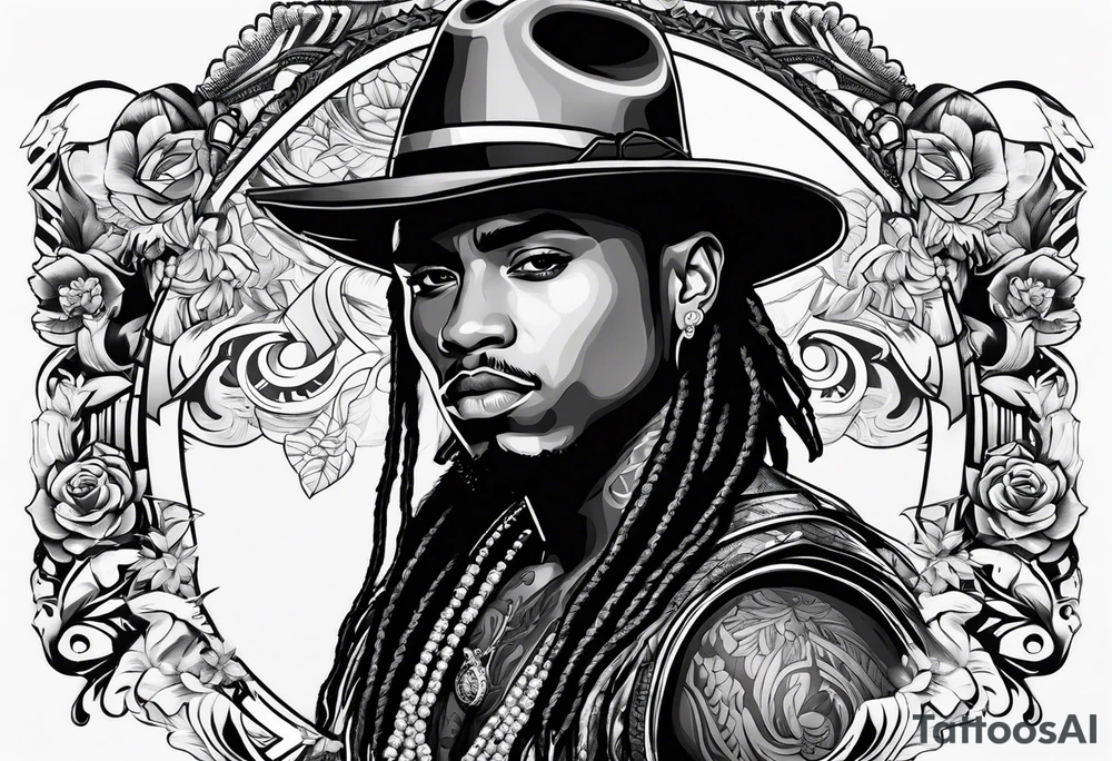 Ozuna with a hat tattoo idea