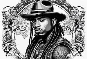 Ozuna with a hat tattoo idea