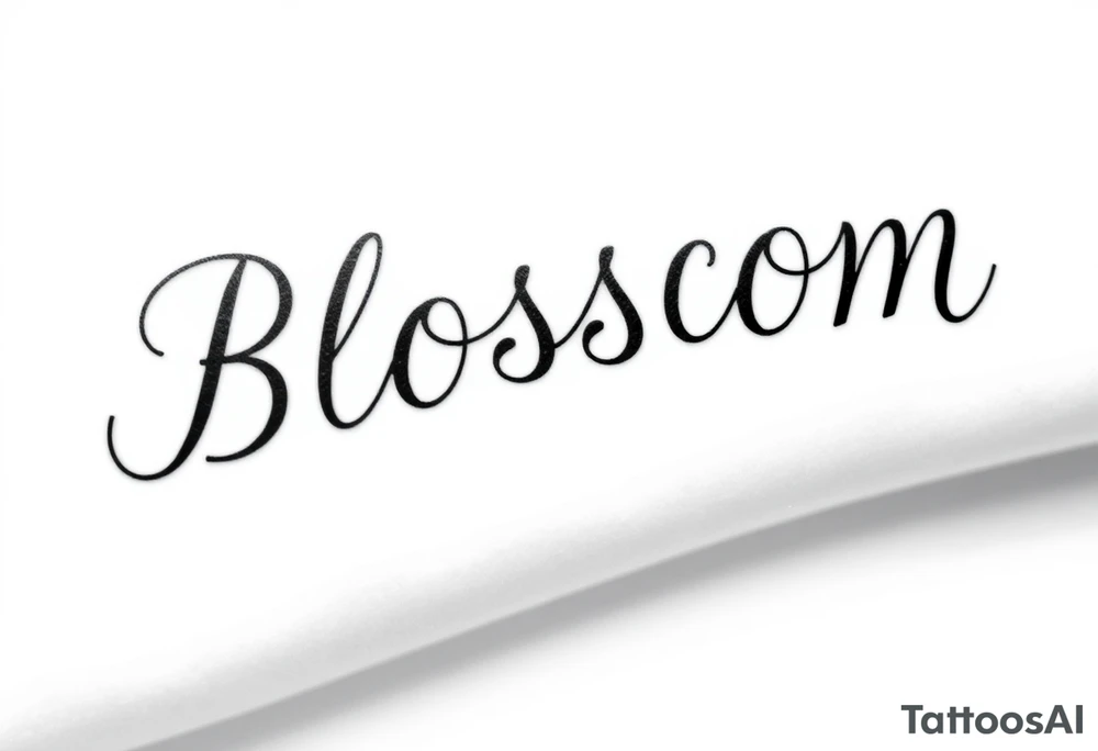 Blossom tattoo idea