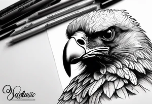 majestic vulture tattoo idea