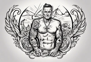 Father son shoulder ride

This tattoo would fit on a calf. tattoo idea