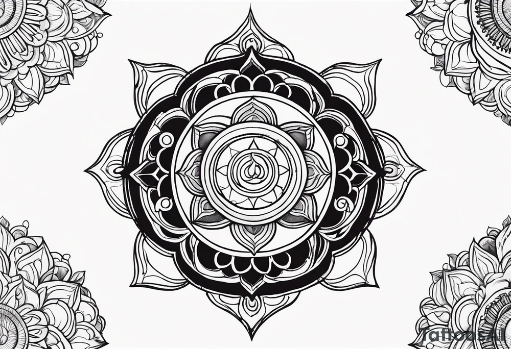 Rebirth symbol. Dharma chakra tattoo idea