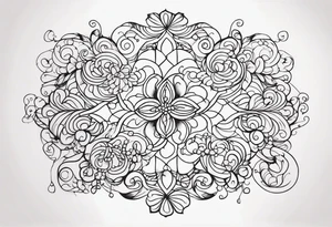Swirls and whirls of lace tattoo idea