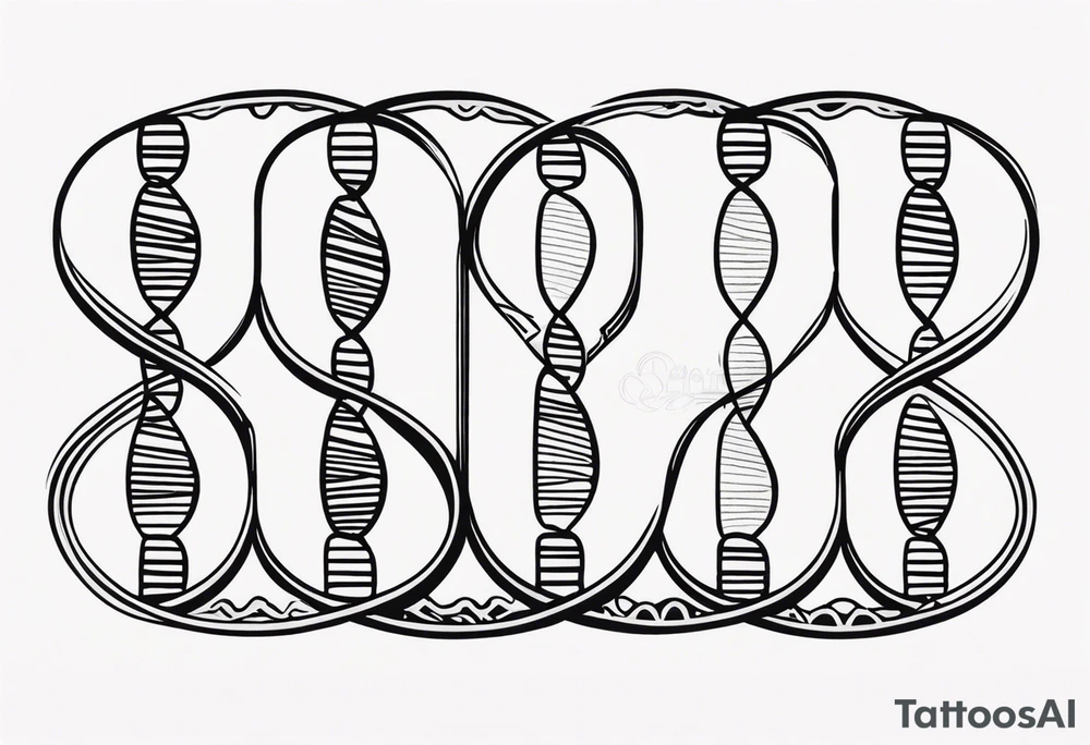 DNA strand tattoo idea