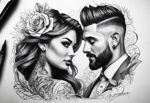Husband and wife tattoo idea tattoo idea
