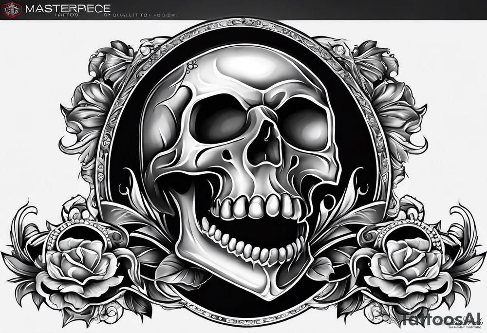 Spade and skulls tattoo idea