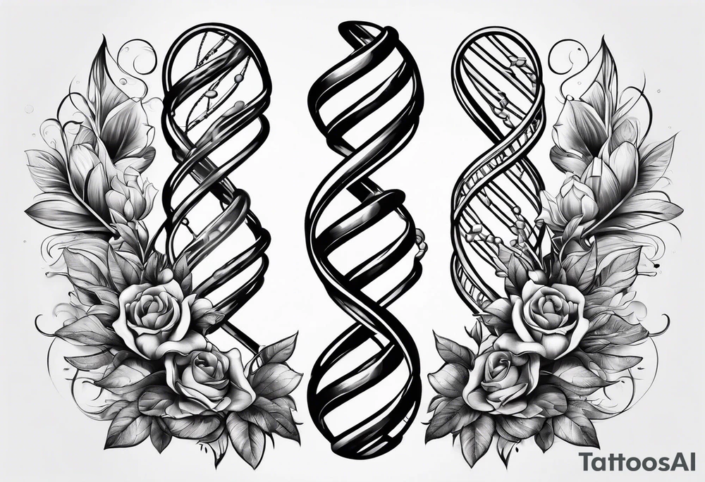 DNA strand tattoo idea