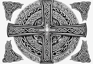 Celtic cross tattoo idea