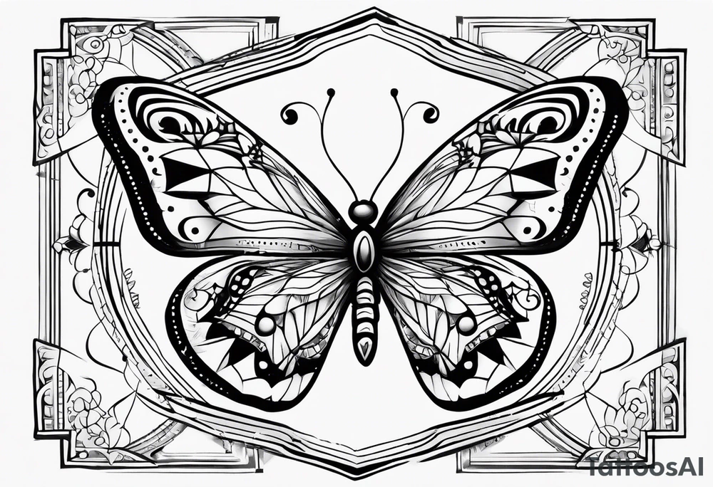 Butterfly with psalm 139:14 written tattoo idea