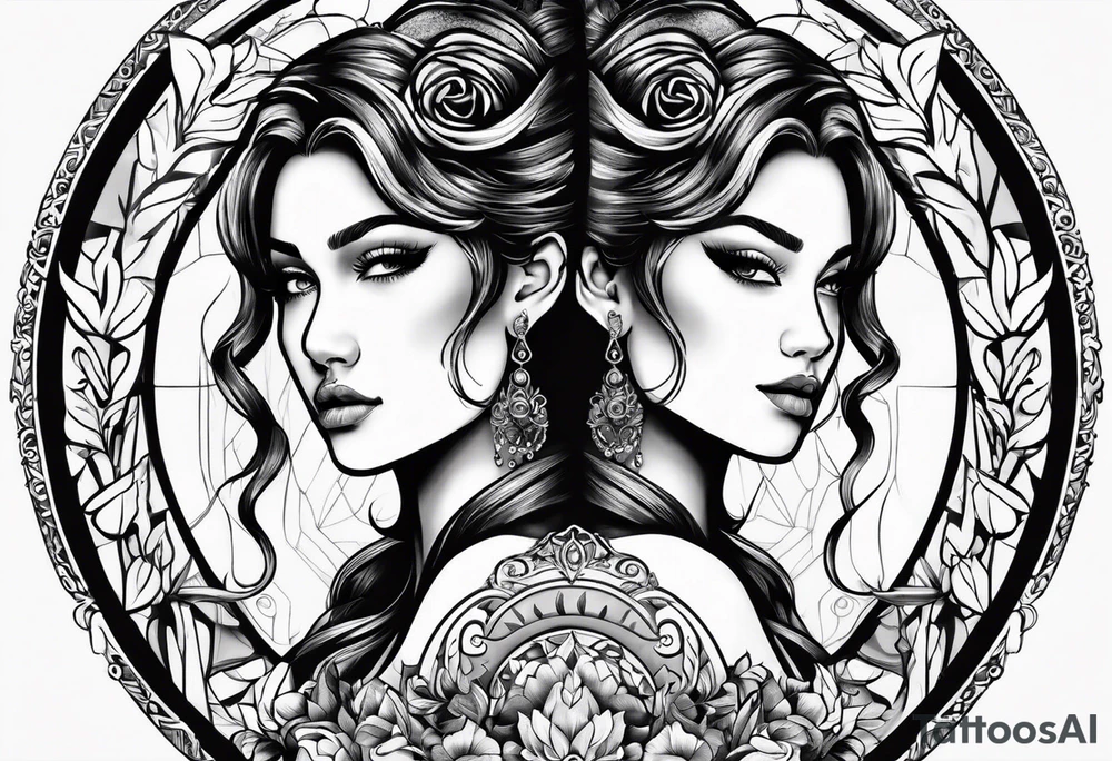 Gemini tattoo idea