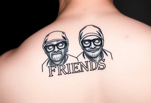 Money gangster best friends 2019 tattoo idea