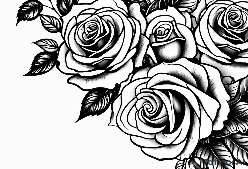 detroit , roses tattoo idea