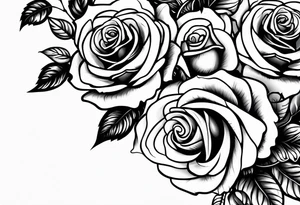 detroit , roses tattoo idea