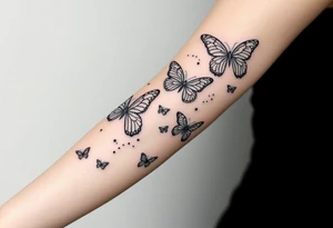 Butterflies tattoo idea
