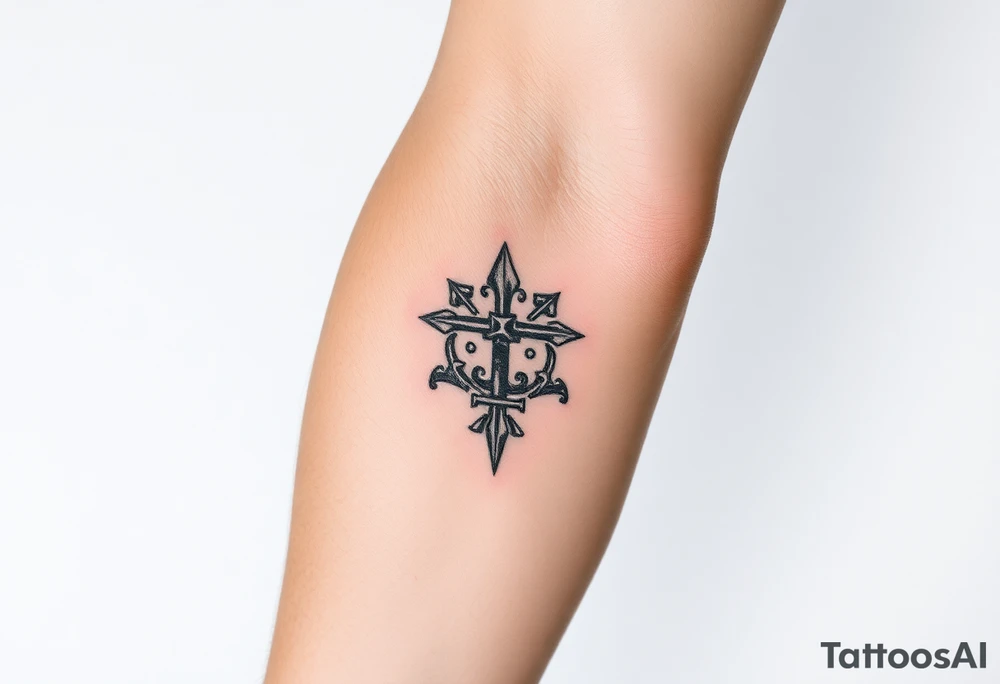 medieval woodcut tattoo idea