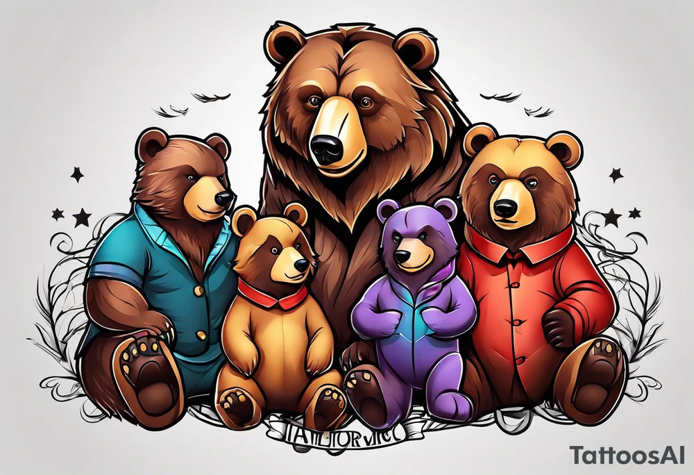 Bear Family tattoo idea