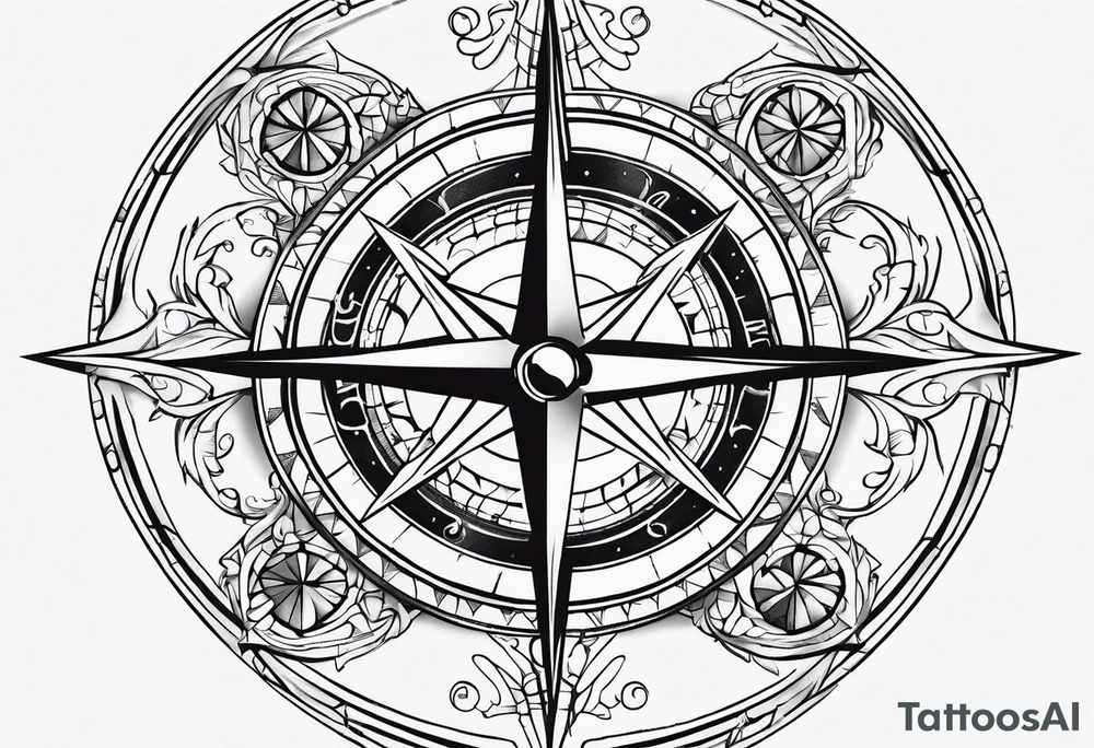 Compass tattoo idea