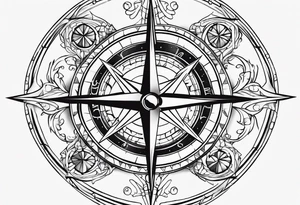 Compass tattoo idea