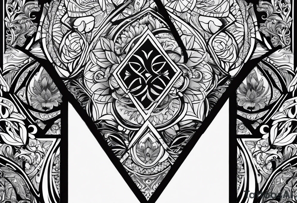 Ek omkaar design for a tatoo on chest tattoo idea