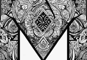 Ek omkaar design for a tatoo on chest tattoo idea